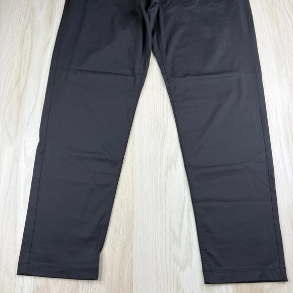 Redvanly Mens Black Flat Front Bradley Classic Straight Chino Pant Size XL - Picture 5 of 10